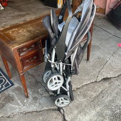 Two Child Stroller With Storage And Cupholder