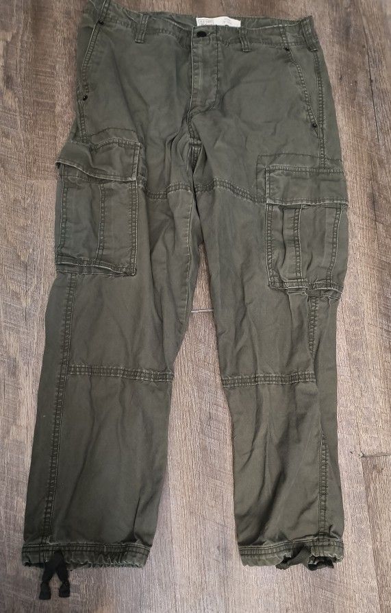 Old Navy Workwear 33x30 Khaki green '94 Cargo pants