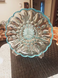 Glass Fairfield Anchor Hocking divided relish tray