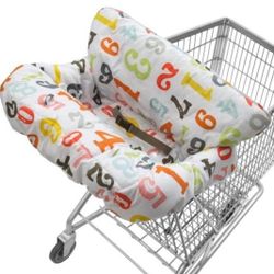 Infantino Cloud grocery shopping mall store cart & high chair soft fluffy washable cover liner