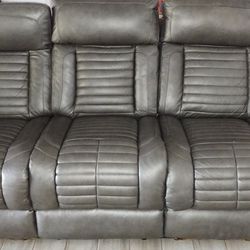 Genuine Leather Electric Recliner Sofa/Loveseat