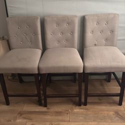 Linen Bar Stools 