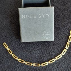 Swarovski Gold 7"Bracelet Crystal Diamonds Jewelery Gift Accessory Tennis