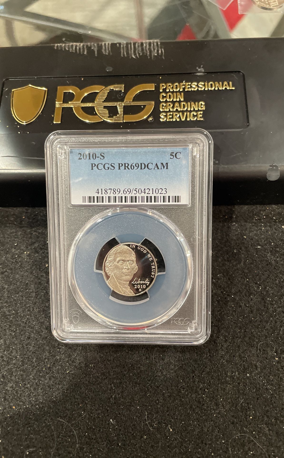 2010 S Gem Proof Jefferson Nickel Graded At PR69 With A Deep Cameo A-20