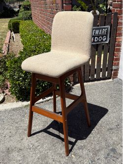 Danish modern teak barstool one available