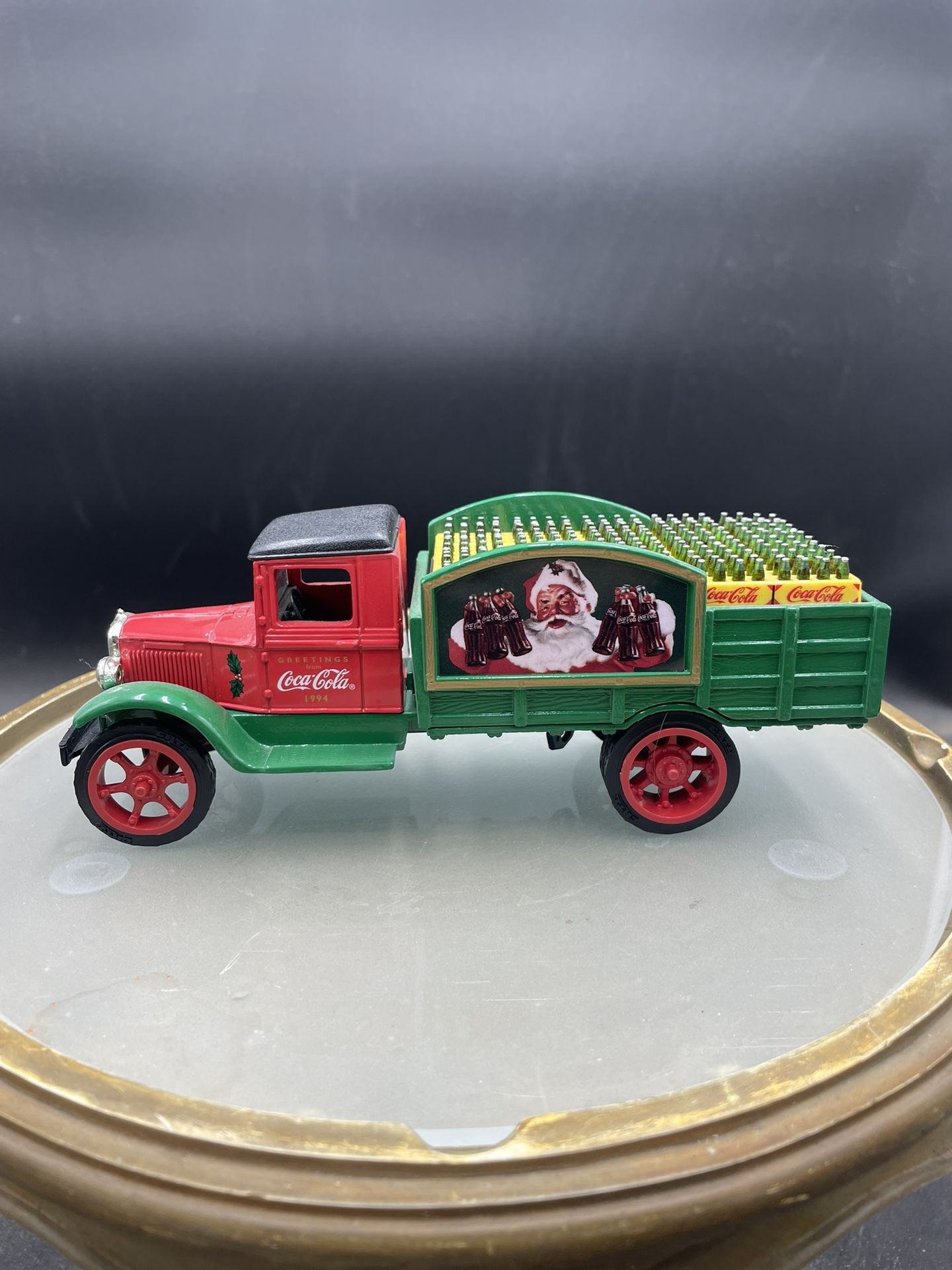 Ertl B671 1:24 Coca-Cola 1994 Christmas Metal Die Cast Coin Bank