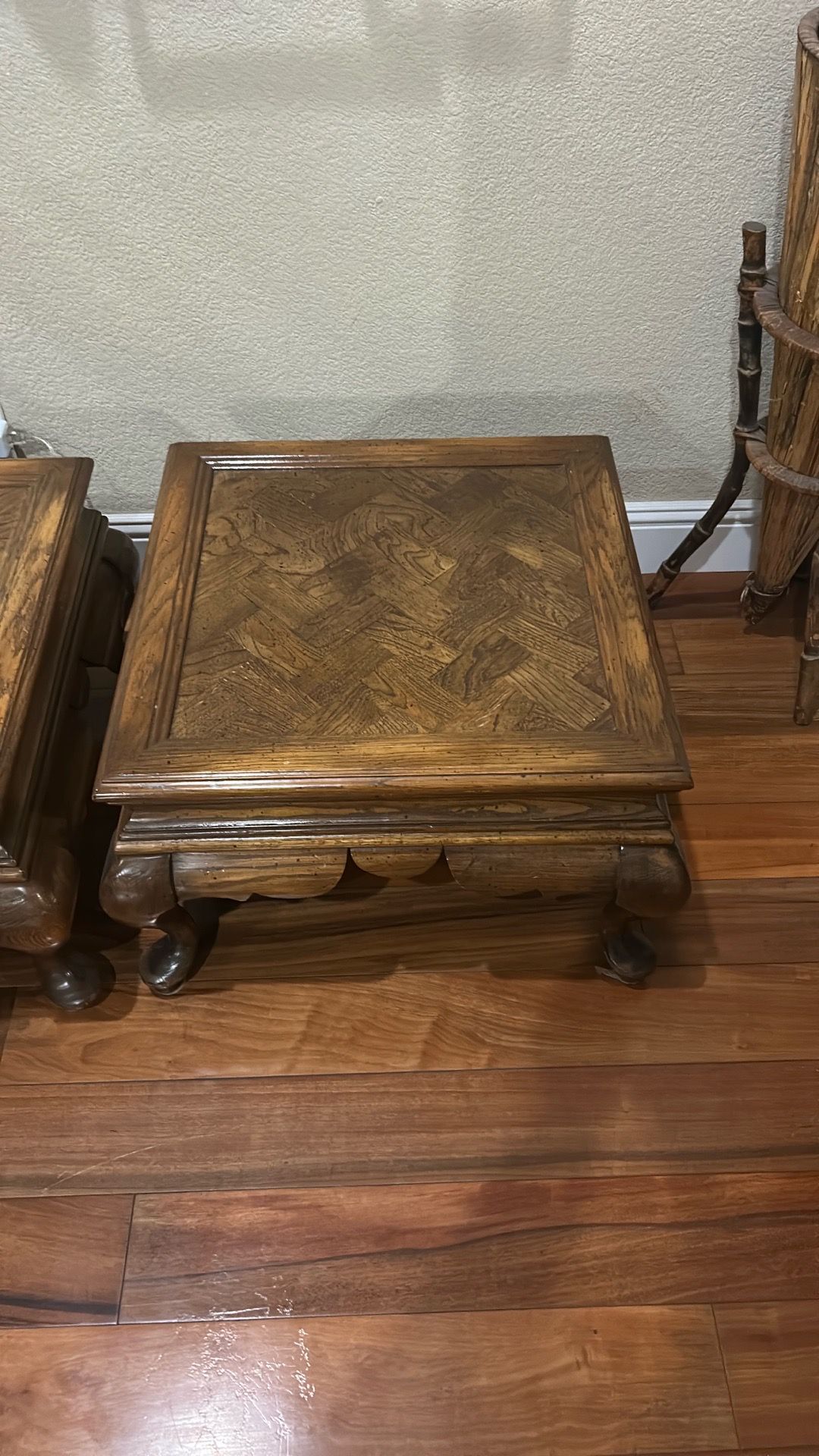 Two end coffee tables