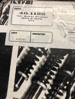 Brand new progress springs Mazda 99 MP3/MP5 protege