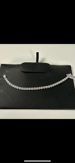 925 Italian Sterling Silver Cluster Bracelet 