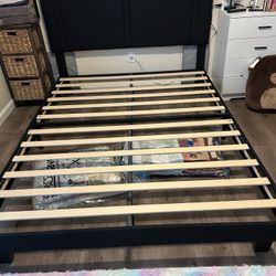 Queen Low Profile Headboard With Slates