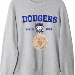 Hello Kitty Dodgers Crewneck