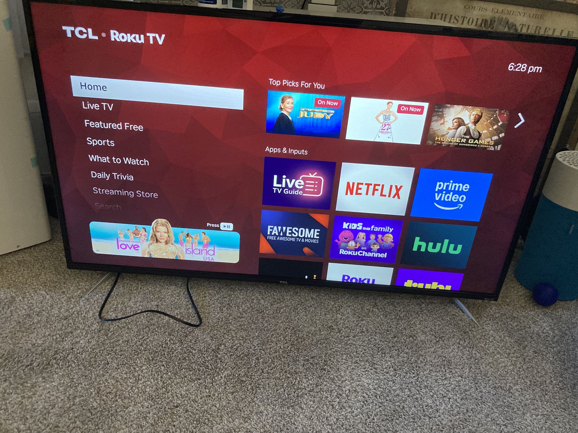 55” TCL Roku TV