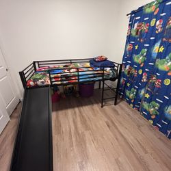 Twin Size Bed Frame With Slide (BEDFRAME ONLY)