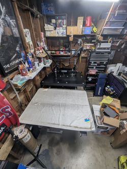Geo Knight 32x42 Heatpress Heat Press Trade or Sell + Supplies