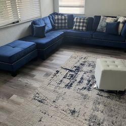 Blue Modern Couch