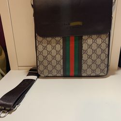 Brown Fancy Messenger Bag