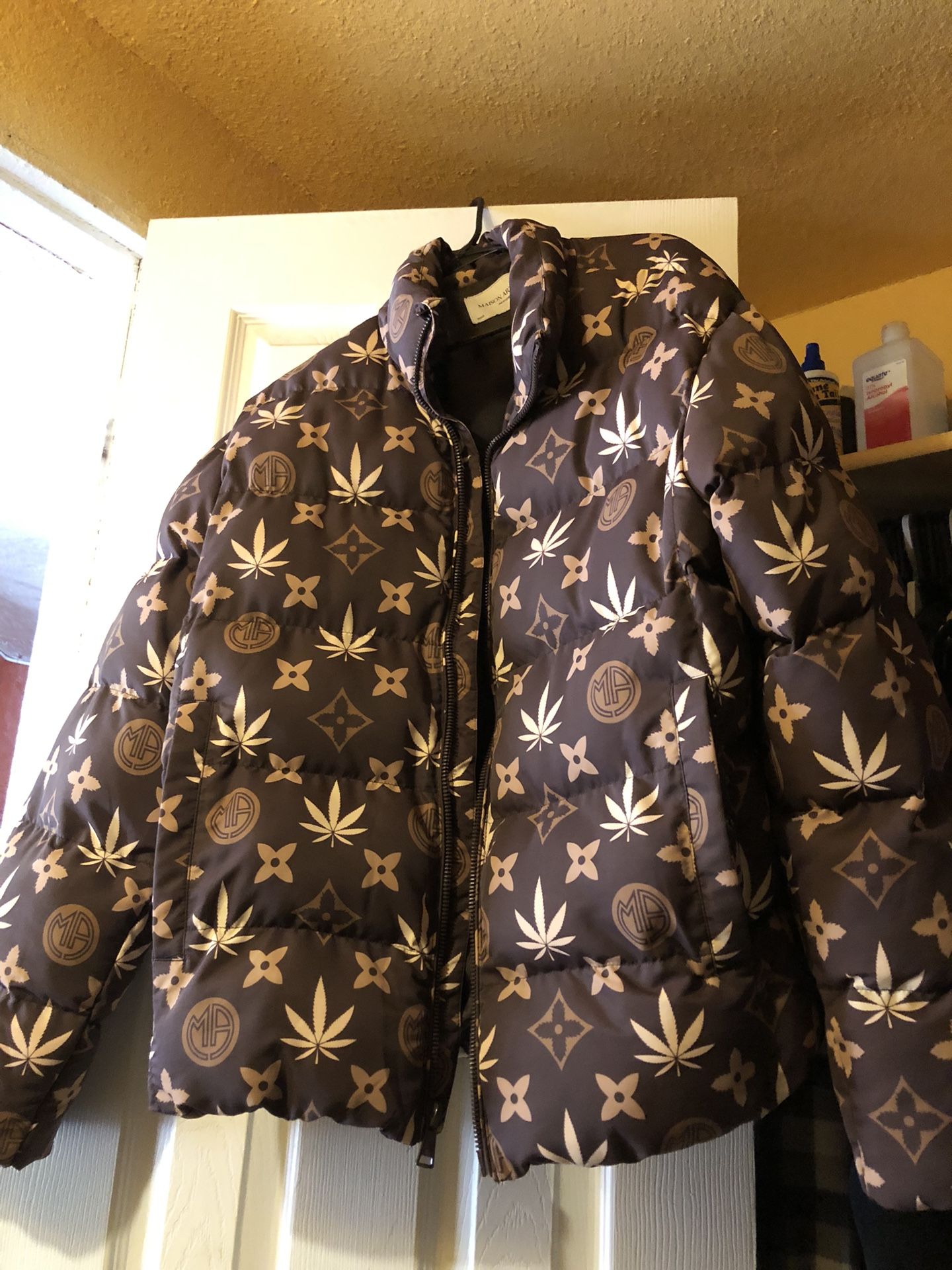 Jacket With Weed Plants On Them Sz Large,New Products : American Fashion Style Bags On Sale