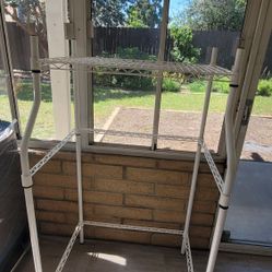 Metal Compact Laundry Stand for Washers and Dryers