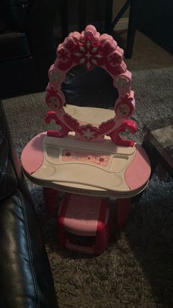 Kids Toy Vanity Dressing Table with Mirror