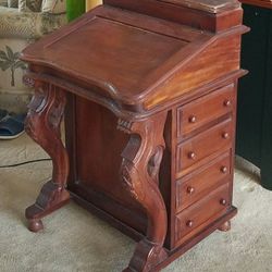 Vintage Captain's Davenport  Desk