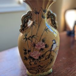 Famille Rose Style Chinese Porcelain Vase