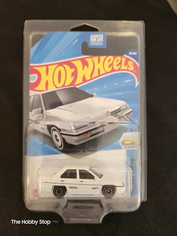 Hot Wheels 🔥 🛞 $10 Proton Saga, Protective Display Case Included