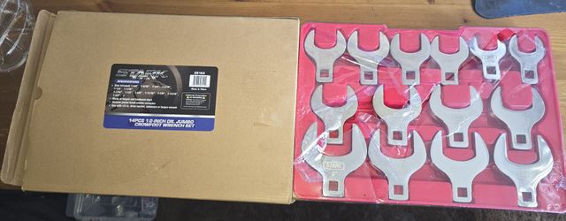 14 Piece 1/2 Inch Jumbo Crowfoot Wrench Set