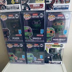 Ninja turtle’s Art series Funko pops
