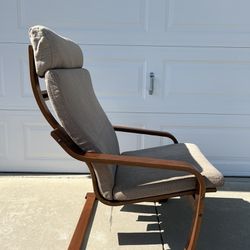 Brown Wooden Armchair 