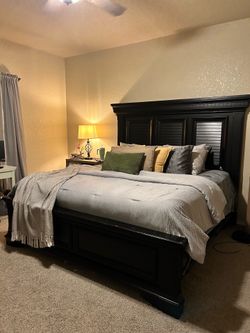 King size bed frame & dresser