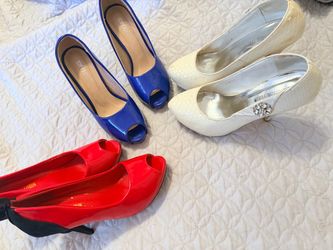 Women’s High Heels – 3 Pairs, Different Colors
