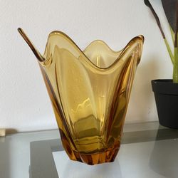 Vintage MCM Viking Glass Vase 