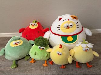 MINISO Dundun Plush Collection – 6 Plushies – Like New