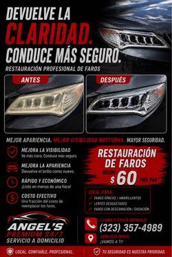 Restauración profesional de faros