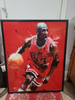 Michael Jordan Bulls #23 Framed Wall Art