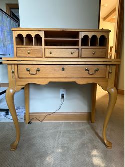 Pine writing desk