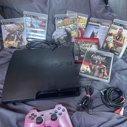 PlayStation 3 Console Ps3 Console Controller Fallout Skyrim Uncharted 