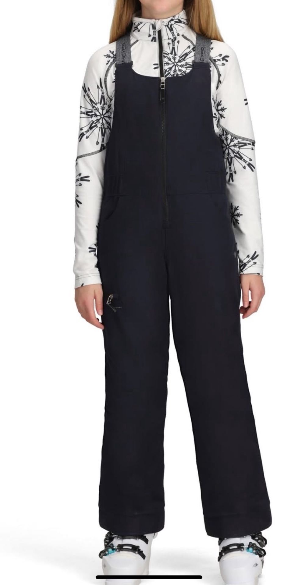 Girls Obermeyer Anya Ski Bibs (like New) sz 10/12