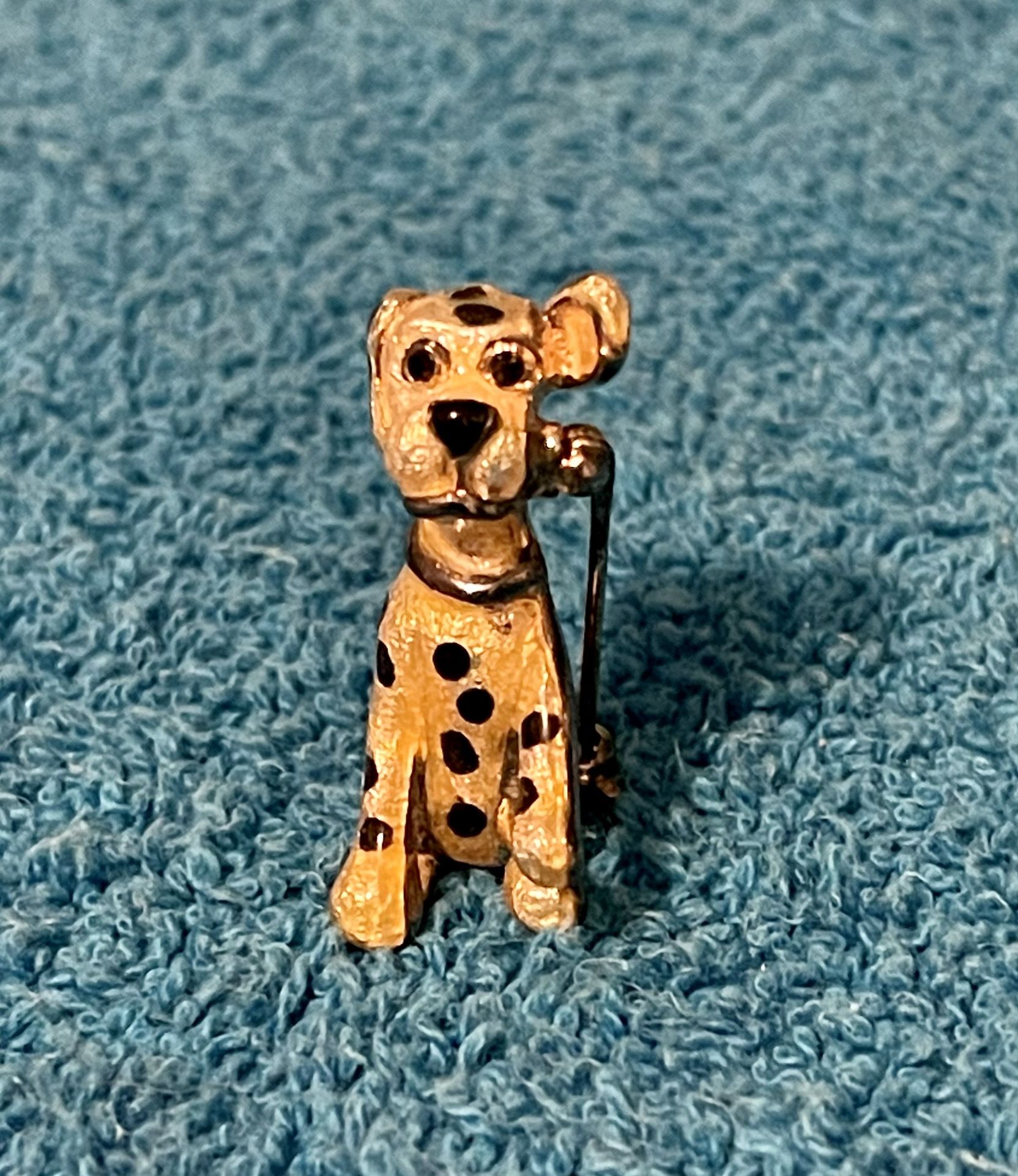Carolee Vintage Dalmatian Puppy Brooch - very good used condition - Adorable