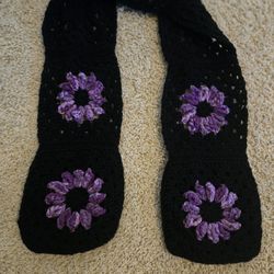 Crochet Granny Squares Scarf