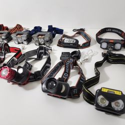 Built-in USB Rechargeable Headlamps Camping Hiking Fishing Headlights
