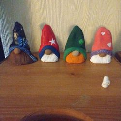 Homemade Clay Gnome's 