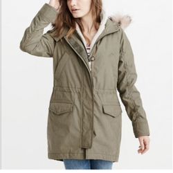 Abercrombie & Fitch Ultra Parka Olive 🫒 Green