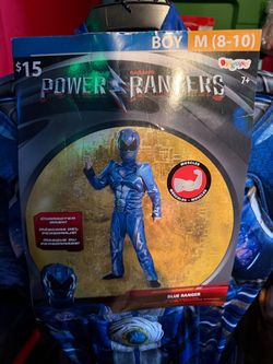 Power Rangers Blue Ranger Boys Costume Size M (8-10)