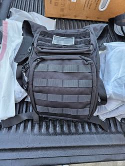 Backpack with water bag and chest bag