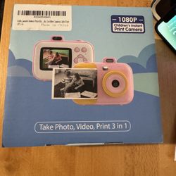 Kids Camera Instant Print - Pink