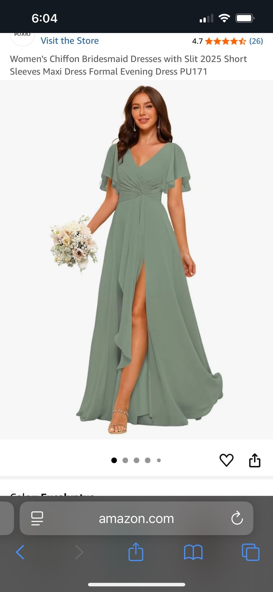 Formal Sage Green Dress