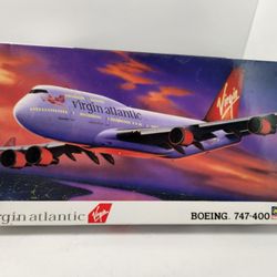 Hasegawa Boeing 747-400 Model Airplane Kit Virgin Atlantic Airways 1995 OPEN BOX