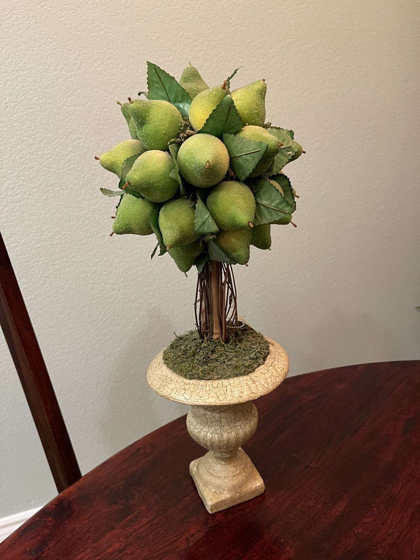  Pear Tree Topiary In Urn Decor