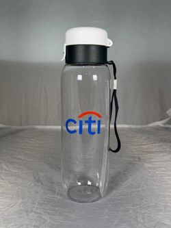 27oz Citi Bank Single Wall Eastman Tritan Copolyester Bottle with Carrying Strap